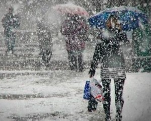 На Украину обрушились снегопады